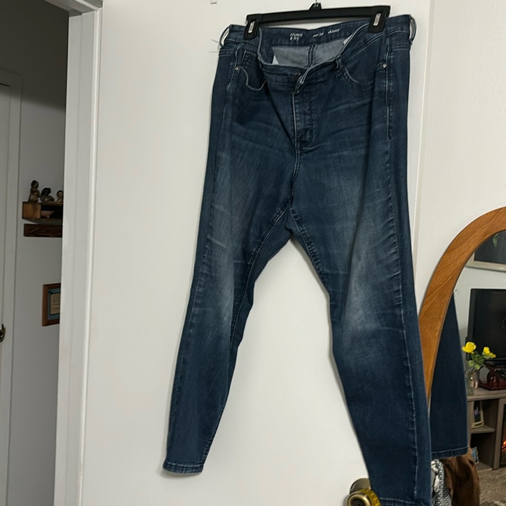 CROWN & IVY skinny jeans size 14 S